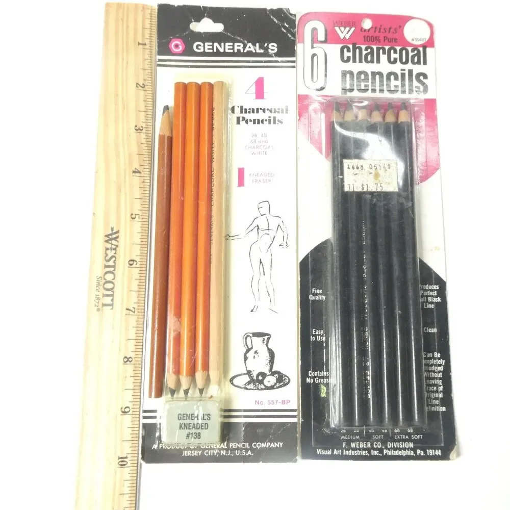 Weber charcoal pencils